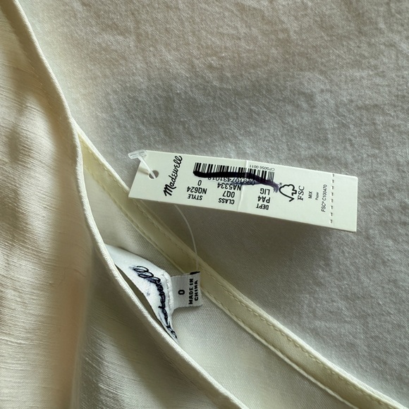 Madewell Women's One-Shoulder Midi Dress Lighthouse 0 - Picture 7 of 11